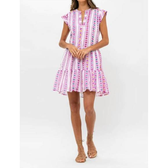 OLIPHANT Dresses & Skirts - NEW OLIPHANT roll sleeve dress in trapeze lilac